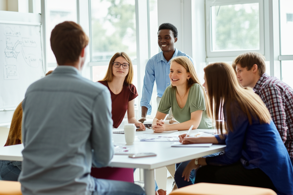 Alumni sharing knowledge